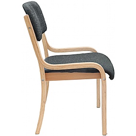Prague Wooden Frame Stacking Office Chairs