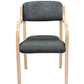 Prague Wooden Frame Stacking Office Armchairs