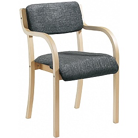 Prague Wooden Frame Stacking Office Armchairs