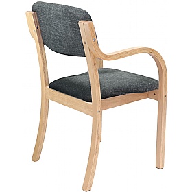 Prague Wooden Frame Stacking Office Armchairs