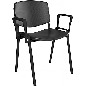 Taurus Plastic Stacking Canteen Chairs with Arms