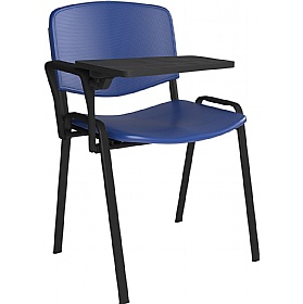 Taurus Plastic Stacking Chairs with Writing Tablet