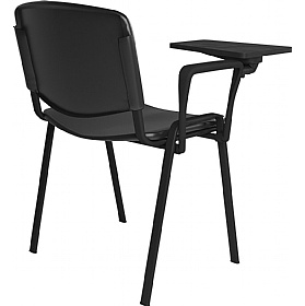 Taurus Plastic Stacking Canteen Chairs with Writing Tablet