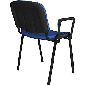 Taurus Black Frame Stacking Conference Chairs with Arms - Pack of 4