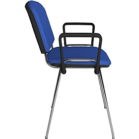 Taurus Chrome Frame Stacking Conference Chairs with Arms - Pack of 4