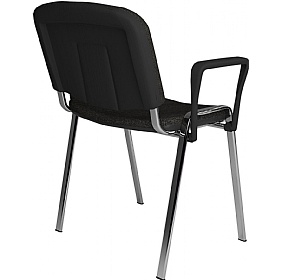Taurus Chrome Frame Stacking Conference Chairs with Arms - Pack of 4