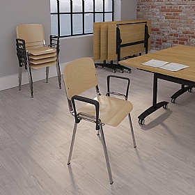 Taurus Wooden Bistro Chair with Arms - Pack of 4