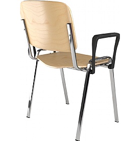 Taurus Wooden Bistro Chair with Arms - Pack of 4