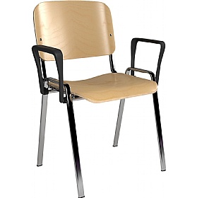 Taurus Wooden Bistro Chair with Arms - Pack of 4