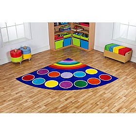 Rainbow Corner Placement Carpet - School Furniture