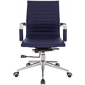 Aura Contemporary Medium Back Bonded Leather Executive Office Chairs - Office Chairs