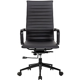 Aura Noir High Back Bonded Leather Executive Office Chairs