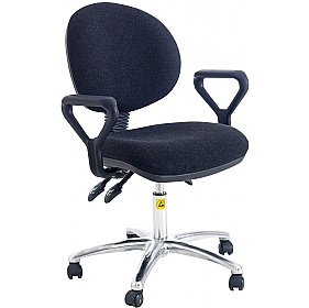ESD Static Dissipative Deluxe Ergonomic Fabric Chairs