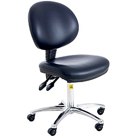 ESD Static Dissipative Deluxe Ergonomic Vinyl Chairs