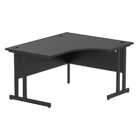 Eclipse Black Ergonomic Radial Office Desks