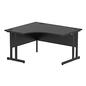 Eclipse Black Ergonomic Radial Office Desks