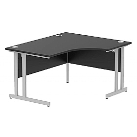 Eclipse Black Ergonomic Radial Office Desks