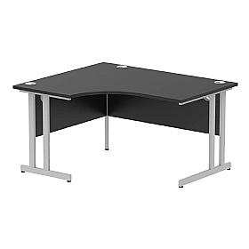 Eclipse Black Ergonomic Radial Office Desks