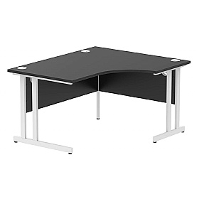 Eclipse Black Ergonomic Radial Office Desks