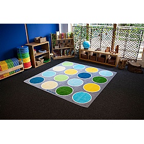 Lake Circles Placement Carpet - School Furniture