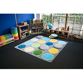 Lake Circles Placement Carpet - School Furniture