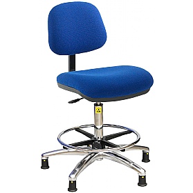 ESD Static Dissipative Ergonomic Fabric Draughtsman Chair