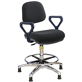 ESD Static Dissipative Ergonomic Fabric Draughtsman Chair
