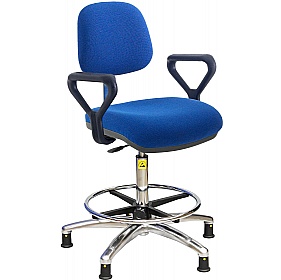 ESD Static Dissipative Ergonomic Fabric Draughtsman Chair