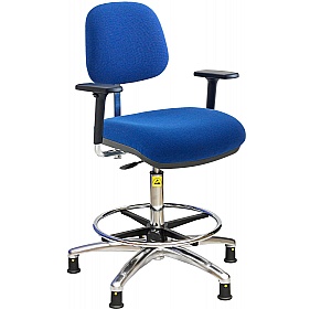 ESD Static Dissipative Ergonomic Fabric Draughtsman Chair