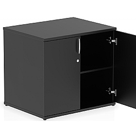 Obsidian Desk High Wooden Office Cupboards
