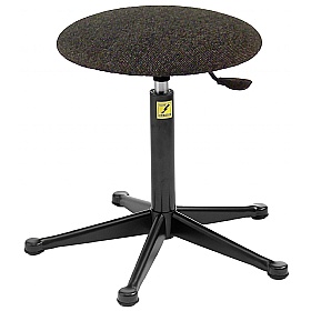 ESD Static Dissipative Fabric Stools with Glides