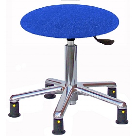ESD Static Dissipative Fabric Stools with Glides