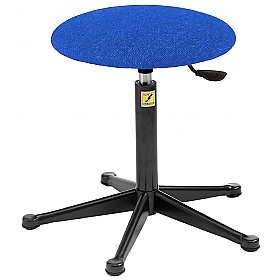 ESD Static Dissipative Fabric Stools with Glides