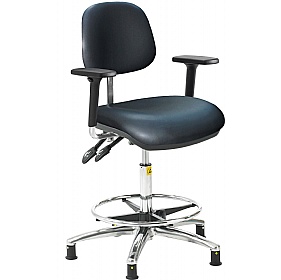 ESD Static Dissipative Ergonomic Vinyl Draughtsman Plus Chairs