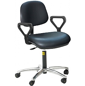 ESD Static Dissipative Ergonomic Vinyl Chairs