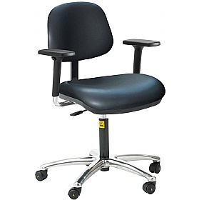 ESD Static Dissipative Ergonomic Vinyl Chairs