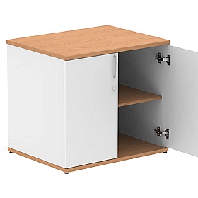 Flex Duo Desk High Wooden Office Cupboards