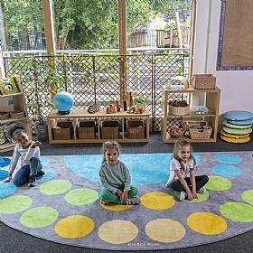 Lake Large Semi-Circle Placement Carpet