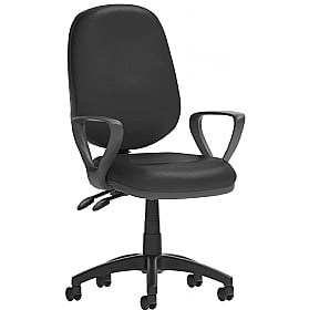 Eclipse Plus 2-Lever Bonded Leather Operator Chairs