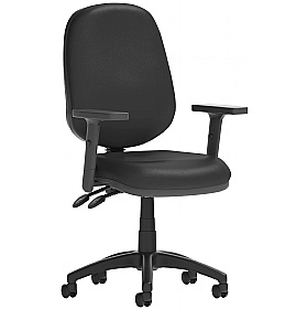 Eclipse Plus 2-Lever Bonded Leather Operator Chairs