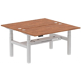 Air Electric Height Adjustable 2 Person Rectangular Back to Back Desks - Office Desks