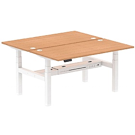 Air Electric Height Adjustable 2 Person Rectangular Back to Back Desks - Office Desks