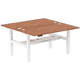 Air Electric Height Adjustable 2 Person Rectangular Back to Back Desks - Office Desks