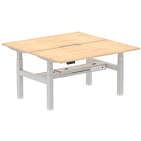 Air Electric Height Adjustable 2 Person Rectangular Back to Back Desks - Office Desks