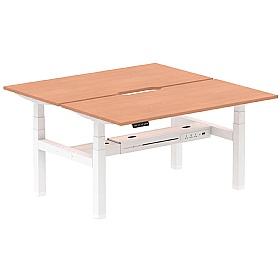 Air Electric Height Adjustable 2 Person Rectangular Back to Back Desks - Office Desks