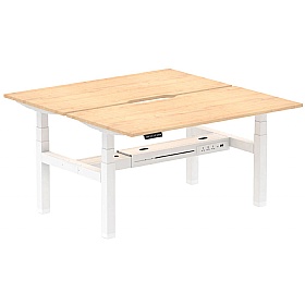 Air Electric Height Adjustable 2 Person Rectangular Back to Back Desks - Office Desks