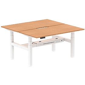 Air Electric Height Adjustable 2 Person Rectangular Back to Back Desks - Office Desks