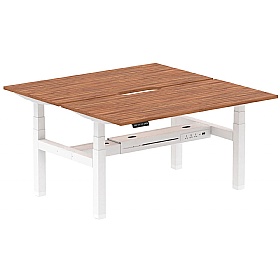 Air Electric Height Adjustable 2 Person Rectangular Back to Back Desks - Office Desks