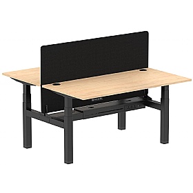 Air Electric Height Adjustable 2 Person Rectangular Back to Back Desks - Office Desks