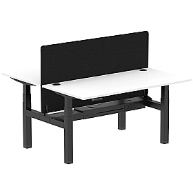 Air Electric Height Adjustable 2 Person Rectangular Back to Back Desks - Office Desks